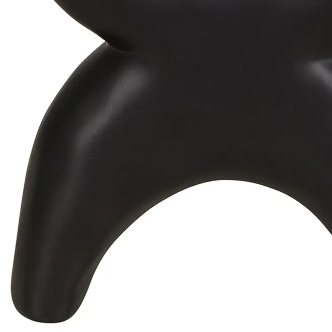 VASO DECORATIVO 21 CM SANAMU - PRETO - Foto 5