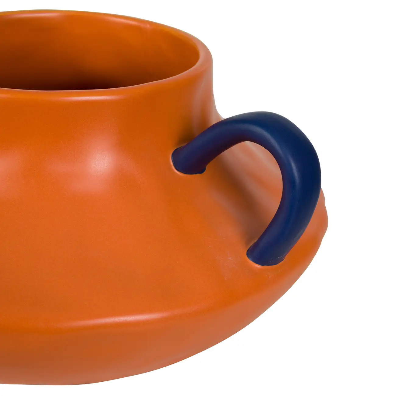 VASO 15 CM ÂNFORA - AZUL/TERRACOTA - Foto 4