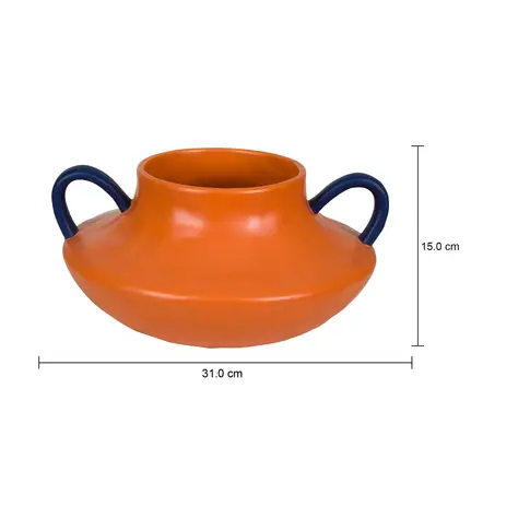Imagem com medidas do produto VASO 15 CM ÂNFORA