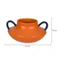 VASO 15 CM ÂNFORA - AZUL/TERRACOTA - Foto 6