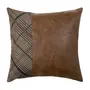 ALMOFADA 43 CM X 43 CM PLAID - MARROM/ENGLISH GREEN - Foto 4