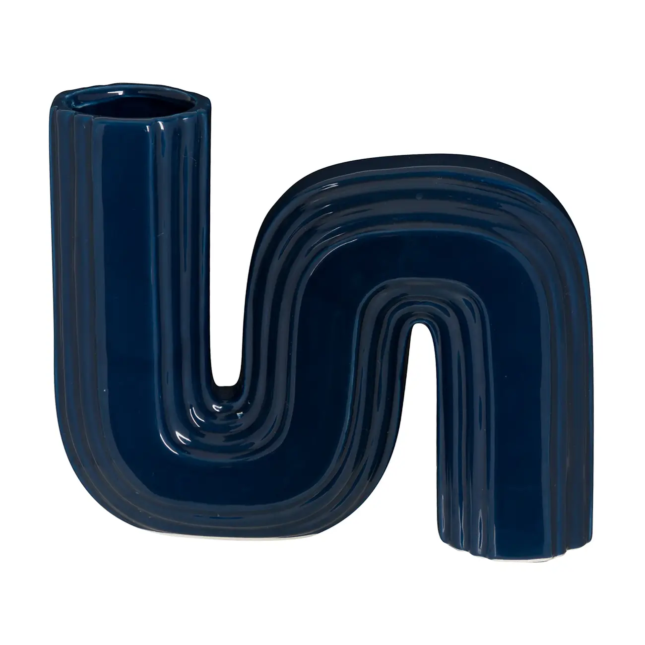 VASO DECORATIVO 14 CM ENE - GALAXY BLUE - Foto 1