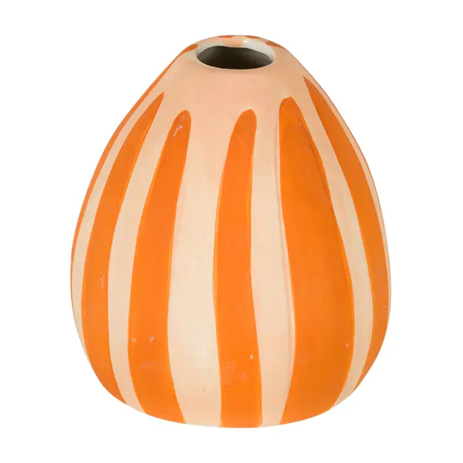 VASO DECORATIVO 11 CM CAETÉ - CREAM/TERRACOTA - Foto 1