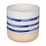 CACHEPÔ 13 CM SUESTE - BRANCO/AZUL - Foto 1