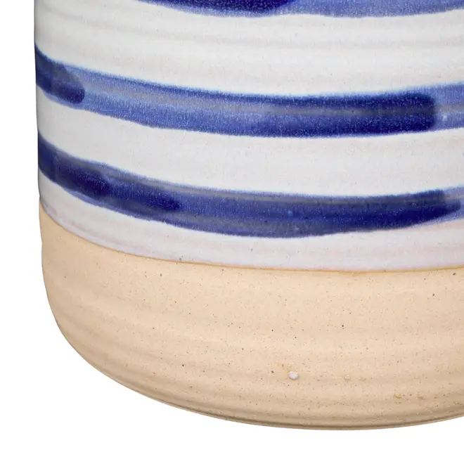 CACHEPÔ 13 CM SUESTE - BRANCO/AZUL - Foto 3
