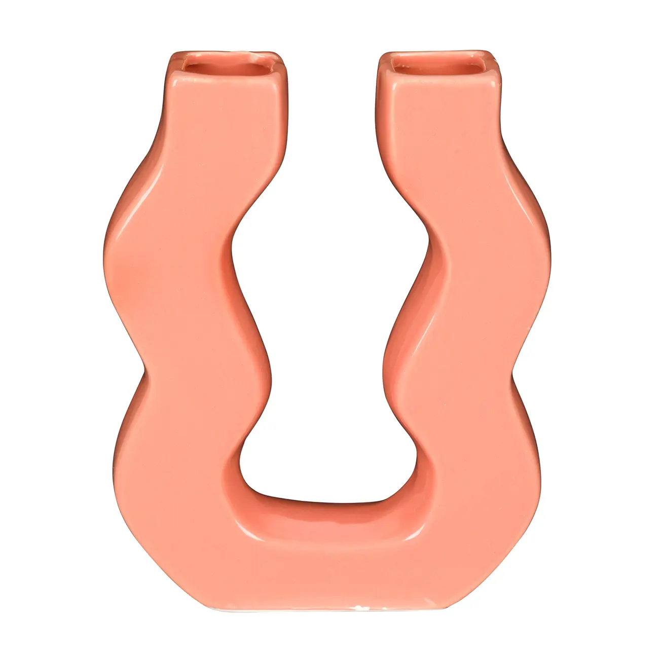 VASO DECORATIVO 19 CM FLICKER - MELÃO - Foto 1