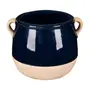 CACHEPÔ 17 CM CAMBOA - BEGE/AZUL - Foto 1