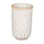 VASO DECORATIVO 20 CM LUNAY - BRANCO/BEGE - Foto 1