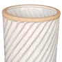 VASO DECORATIVO 20 CM LUNAY - BRANCO/BEGE - Foto 2