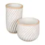 VASO DECORATIVO 20 CM LUNAY - BRANCO/BEGE - Foto 3