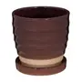 CACHEPÔ 13 CM BROOME - RUBY MOCHA - Foto 1