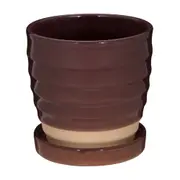 CACHEPÔ 13 CM BROOME - RUBY MOCHA - Foto 1