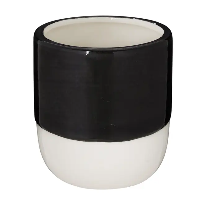 CACHEPÔ 11 CM FACEPOP I - PRETO/BRANCO - Foto 4