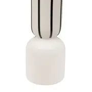 VASO DECORATIVO 36 CM CANUWDO - BRANCO/PRETO - Foto 2