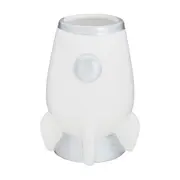 PORTA-ESCOVA PASTA COSMO NAVE - BRANCO/PRATA - Foto 1