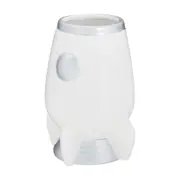 PORTA-ESCOVA PASTA COSMO NAVE - BRANCO/PRATA - Foto 2