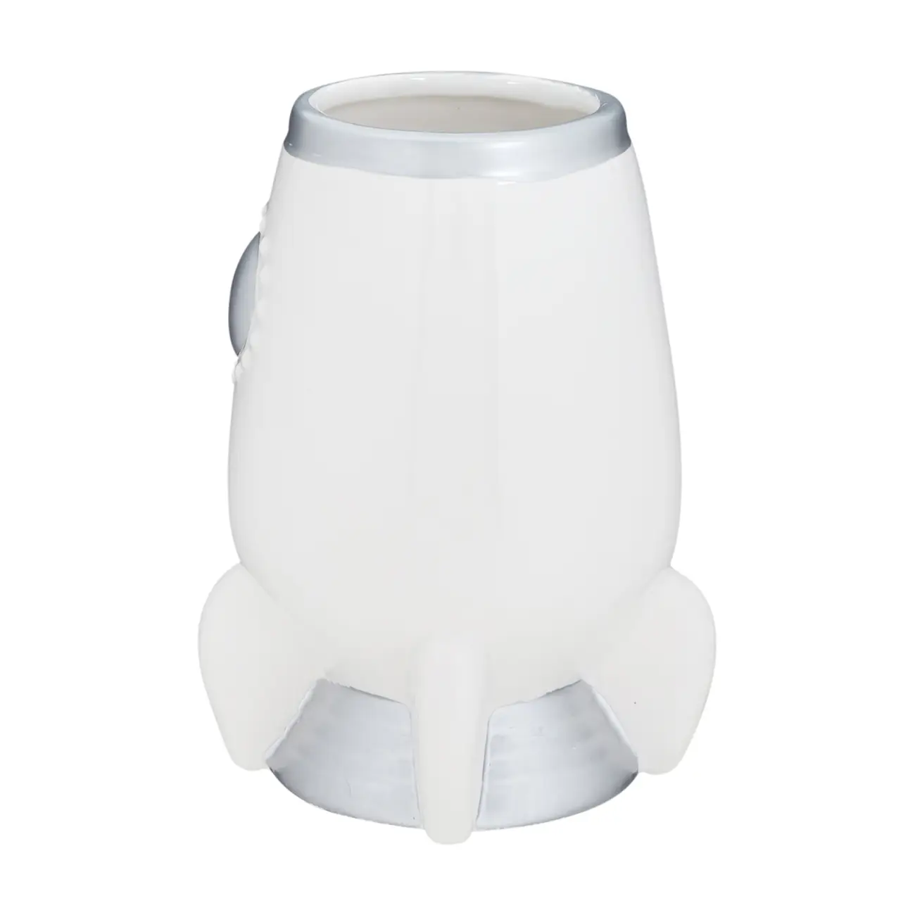 PORTA-ESCOVA PASTA COSMO NAVE - BRANCO/PRATA - Foto 3