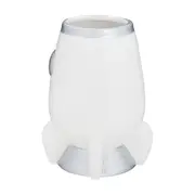 PORTA-ESCOVA PASTA COSMO NAVE - BRANCO/PRATA - Foto 3