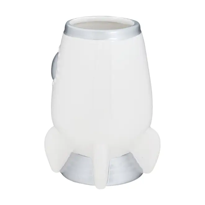 PORTA-ESCOVA PASTA COSMO NAVE - BRANCO/PRATA - Foto 3