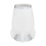 PORTA-ESCOVA PASTA COSMO NAVE - BRANCO/PRATA - Foto 5