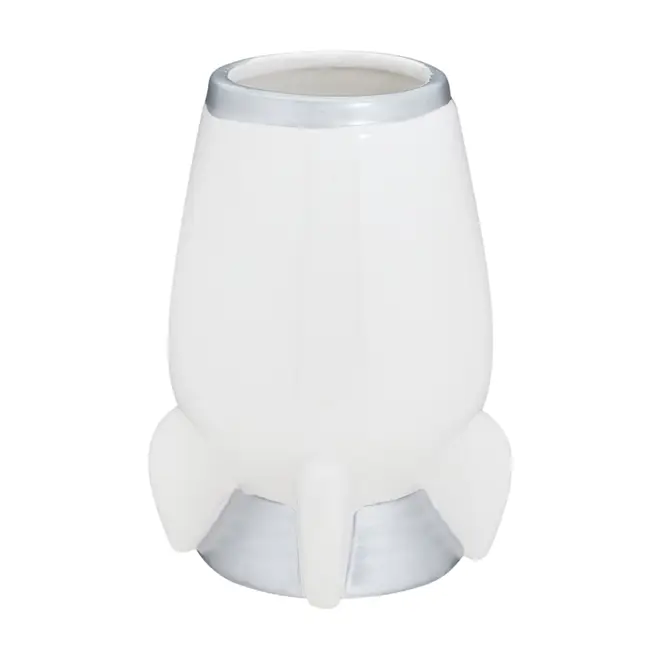 PORTA-ESCOVA PASTA COSMO NAVE - BRANCO/PRATA - Foto 5