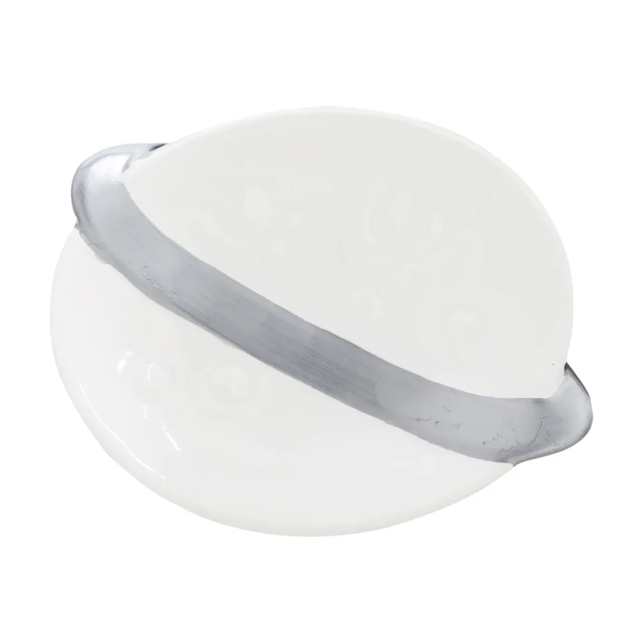 SABONETEIRA COSMO - BRANCO/PRATA - Foto 2