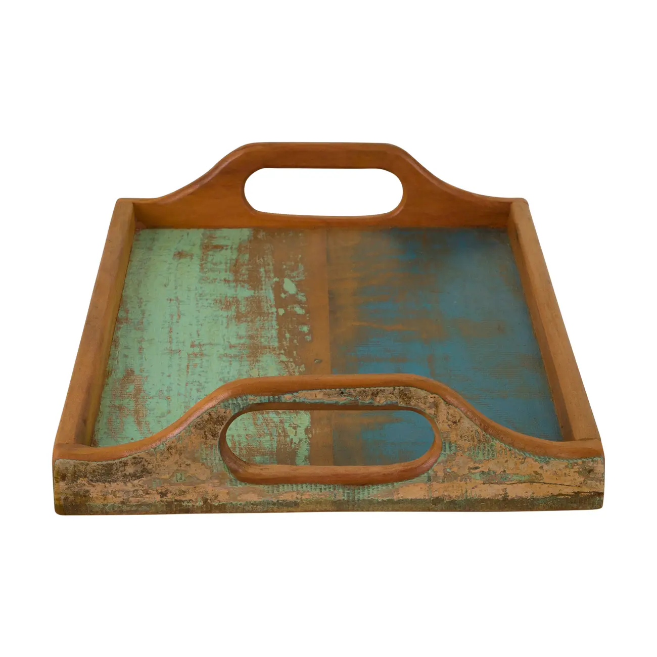 BANDEJA 43 CM X 27 CM XILO - VERDE/AZUL - Foto 4