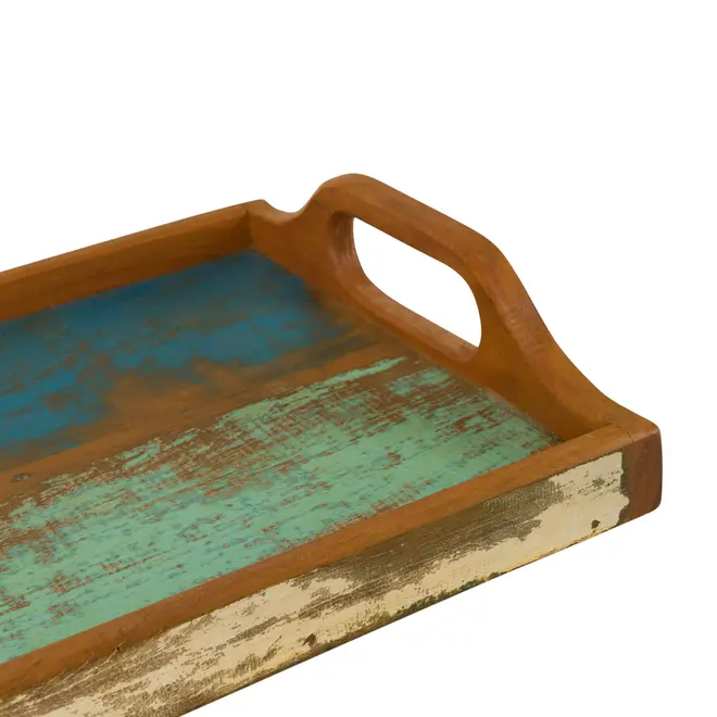 BANDEJA 43 CM X 27 CM XILO - VERDE/AZUL - Foto 5