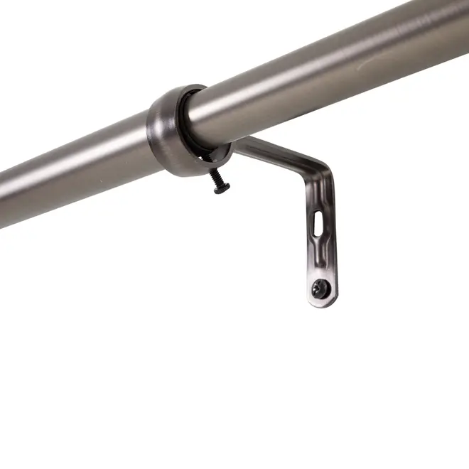 SUPORTE PARA CORTINA EXTENSÍVEL 1,82 M/3,56 M 25 MM GOTHEM - GRAFITE/MARROM - Foto 4