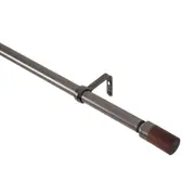 SUPORTE PARA CORTINA EXTENSÍVEL 1,82 M/3,56 M 25 MM GOTHEM - GRAFITE/MARROM - Foto 7