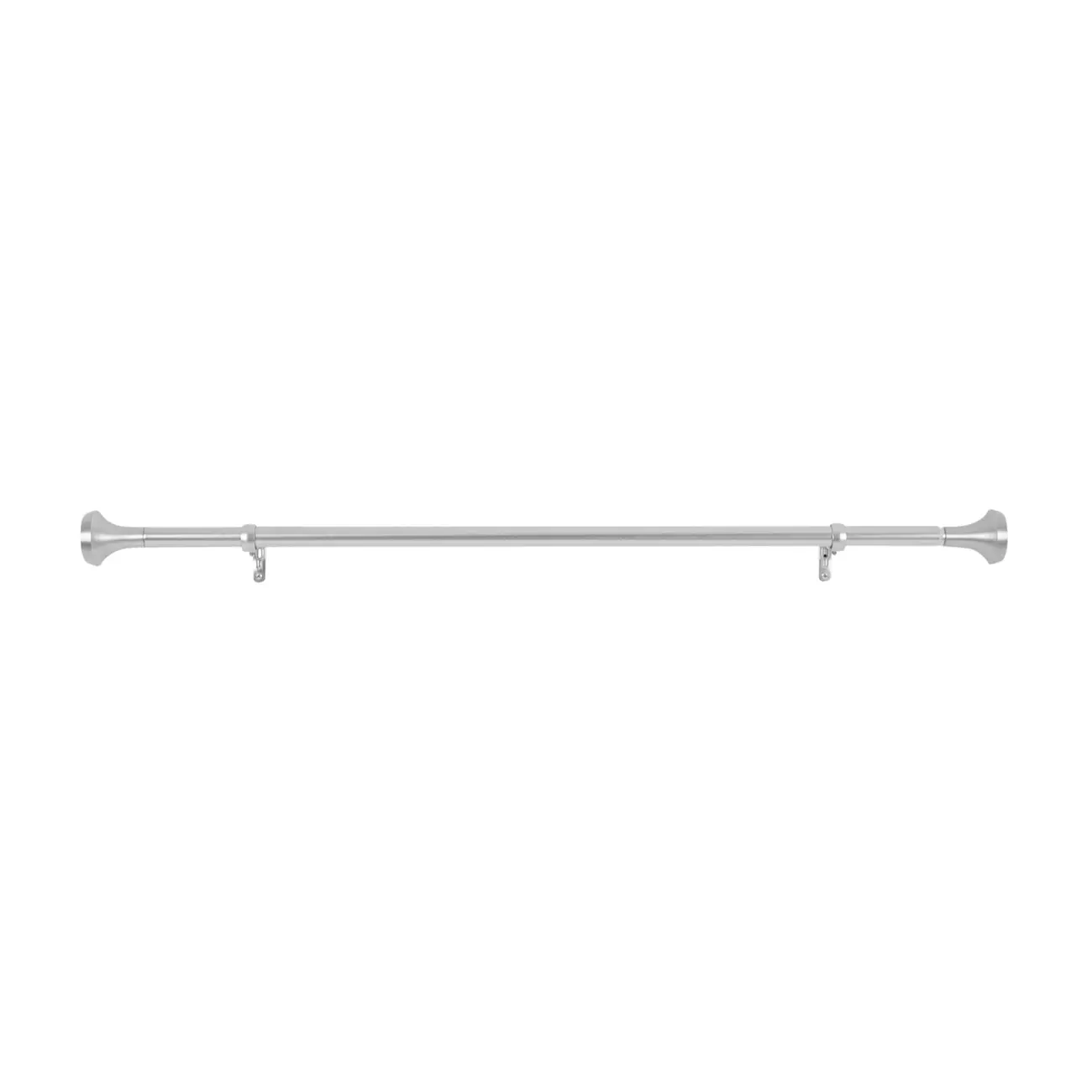 SUPORTE PARA CORTINA EXTENSÍVEL 91 CM/1,82 M 25 MM EVOLUN - NÍQUEL - Foto 1