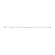 SUPORTE PARA CORTINA EXTENSÍVEL 91 CM/1,82 M 25 MM EVOLUN - NÍQUEL - Foto 2