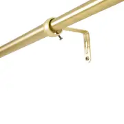 SUPORTE PARA CORTINA EXTENSÍVEL. 91 CM/1,82 M 25 MM NOBLEMAN - OURO/INCOLOR - Foto 5