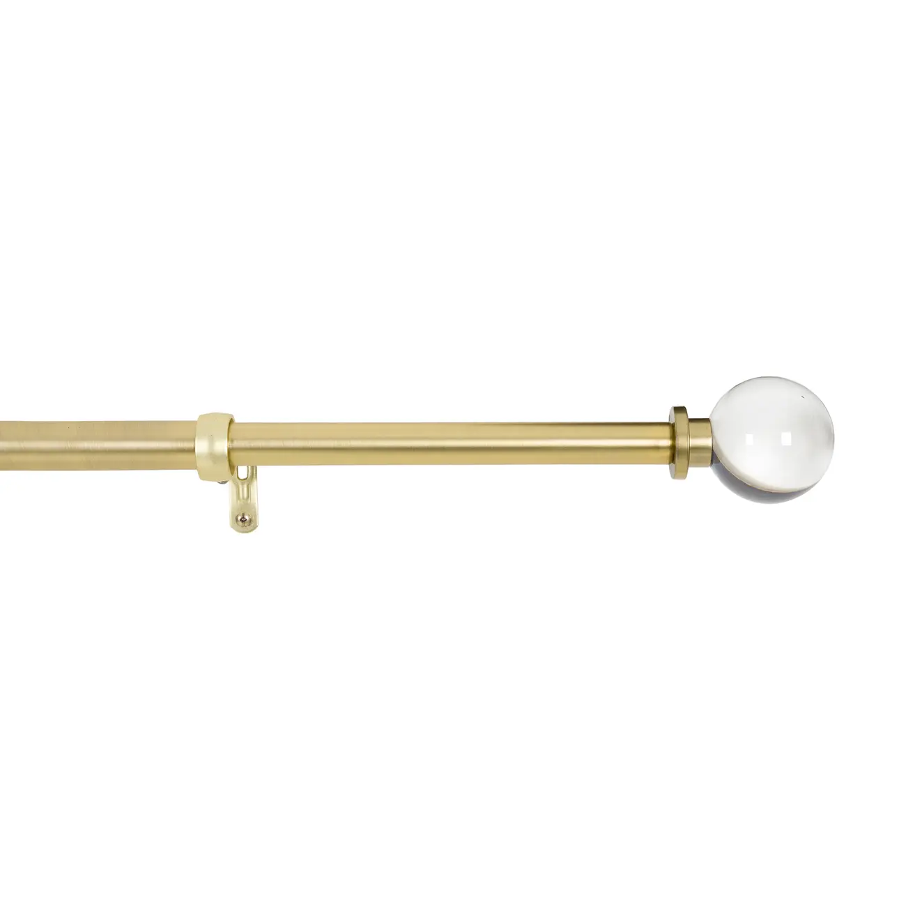 SUPORTE PARA CORTINA EXTENSÍVEL. 91 CM/1,82 M 25 MM NOBLEMAN - OURO/INCOLOR - Foto 6