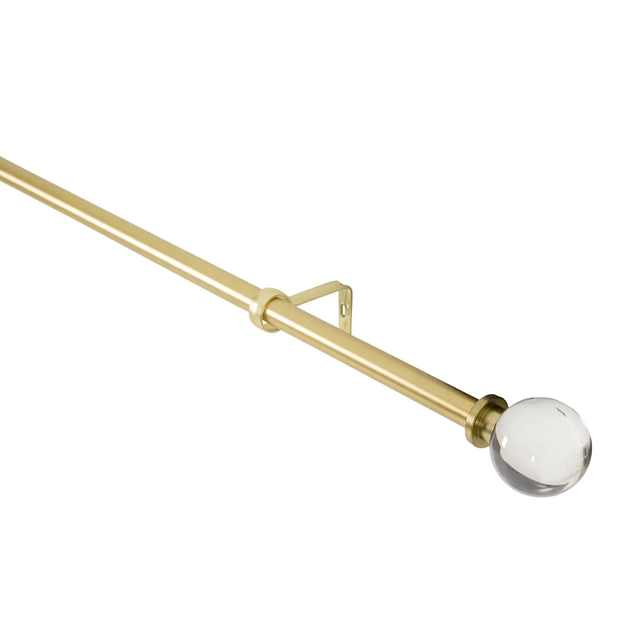 SUPORTE PARA CORTINA EXTENSÍVEL. 91 CM/1,82 M 25 MM NOBLEMAN - OURO/INCOLOR - Foto 7