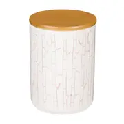 POTE 600 ML BÉTULA - BRANCO/BAMBU - Foto 1
