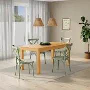 MESA DE JANTAR 1,60 M X 80 CM ALENTEJO - AMÊNDOA - Foto 6