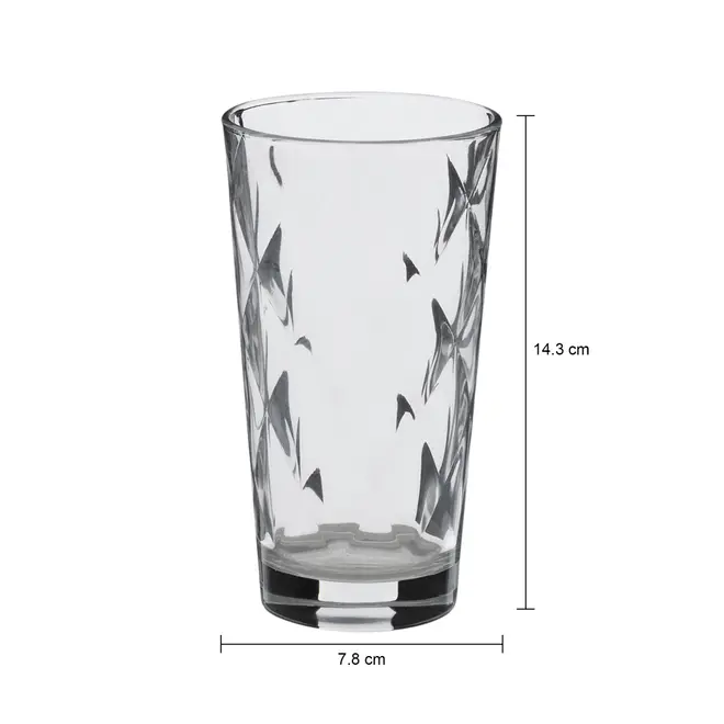 COPO LONG DRINK 375 ML DIAMOND - INCOLOR - Foto 3