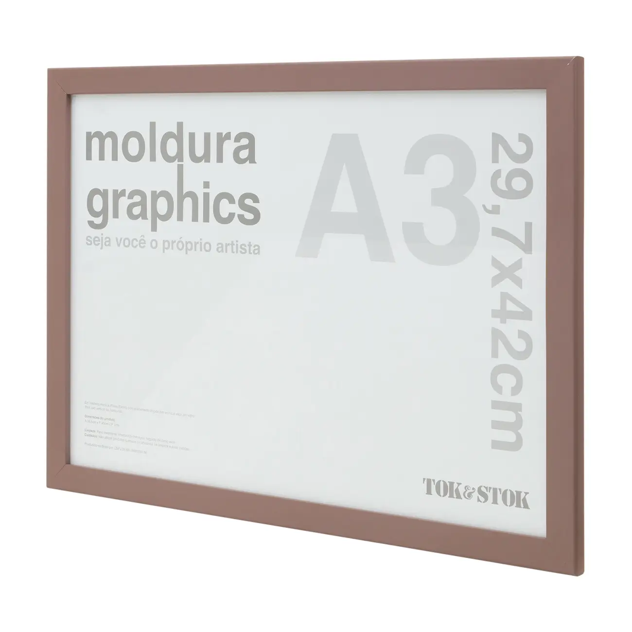 MOLDURA A3 29 CM X 42 CM GRAPHICS - RUBY MOCHA - Foto 2