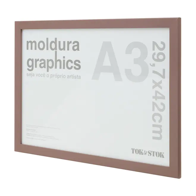MOLDURA A3 29 CM X 42 CM GRAPHICS - RUBY MOCHA - Foto 2