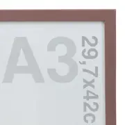 MOLDURA A3 29 CM X 42 CM GRAPHICS - RUBY MOCHA - Foto 3