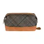 NÉCESSAIRE PLAID - MARROM/ENGLISH GREEN - Foto 1