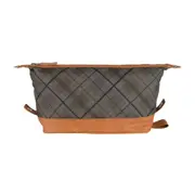 NÉCESSAIRE PLAID - MARROM/ENGLISH GREEN - Foto 2