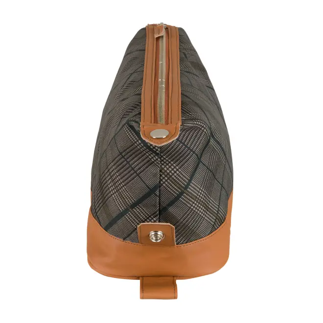 NÉCESSAIRE PLAID - MARROM/ENGLISH GREEN - Foto 4