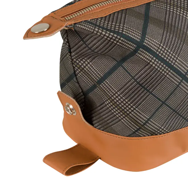 NÉCESSAIRE PLAID - MARROM/ENGLISH GREEN - Foto 10