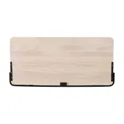 FLIG ESCRIVANINHA PARA PAREDE DOBRÁVEL 82 CM X 40 CM - PRETO/NATURAL WASHED - Foto 3