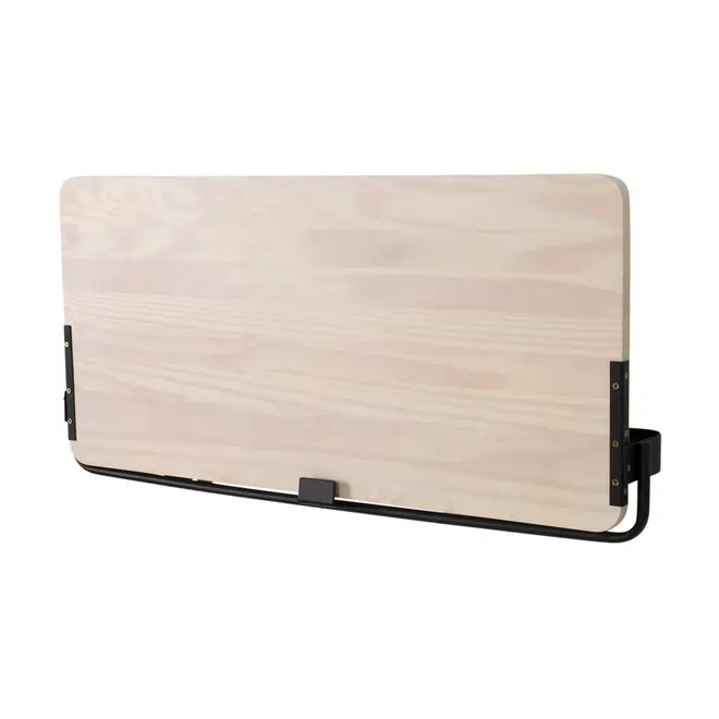 FLIG ESCRIVANINHA PARA PAREDE DOBRÁVEL 82 CM X 40 CM - PRETO/NATURAL WASHED - Foto 4