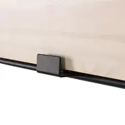 FLIG ESCRIVANINHA PARA PAREDE DOBRÁVEL 82 CM X 40 CM - PRETO/NATURAL WASHED - Foto 5