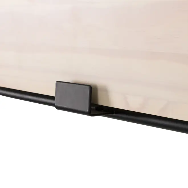 FLIG ESCRIVANINHA PARA PAREDE DOBRÁVEL 82 CM X 40 CM - PRETO/NATURAL WASHED - Foto 5