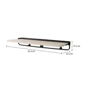 FLIG ESCRIVANINHA PARA PAREDE DOBRÁVEL 82 CM X 40 CM - PRETO/NATURAL WASHED - Foto 7